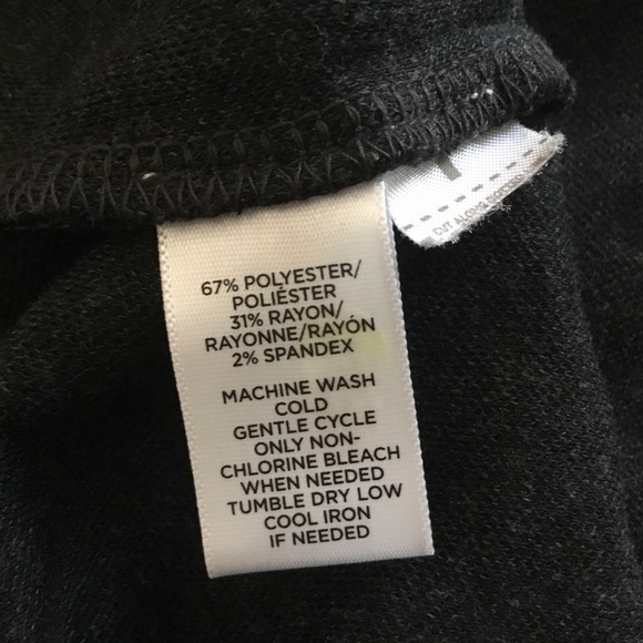 LOFT black gray Leopard shift Knit S/S Dress XS - Picture 5 of 7